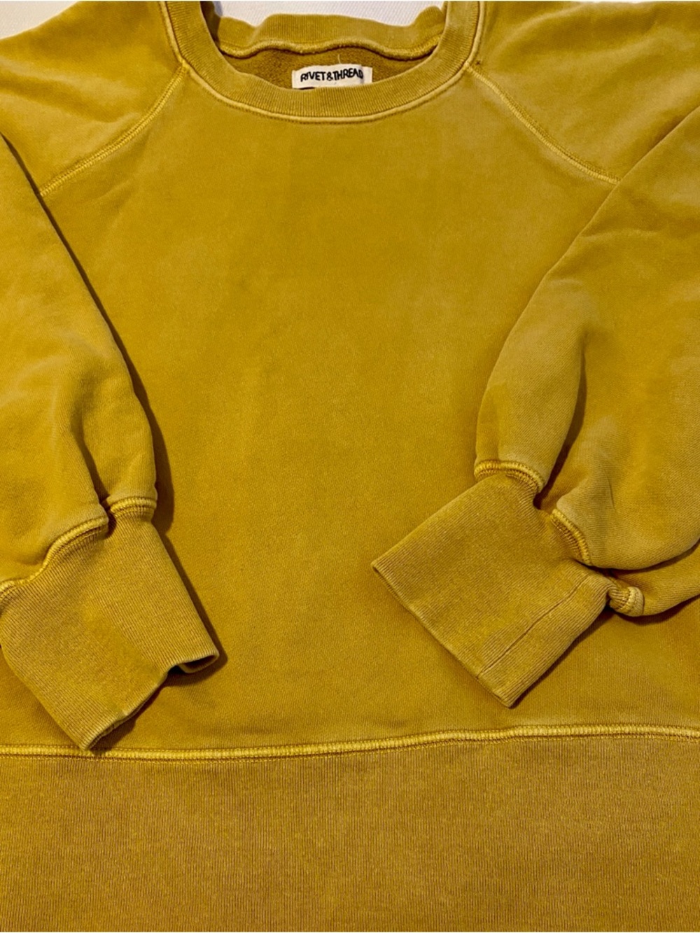 Rivet & Thread Balloon Sleeve Sweatshirt Yellow XL - Picture 5 of 8